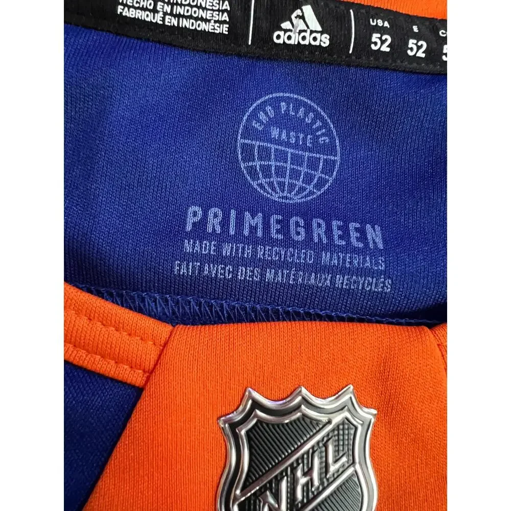 Adidas NHL New York Islanders Authentic Home Royal Hockey Jersey GT5618 Size 52
